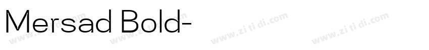 Mersad Bold字体转换